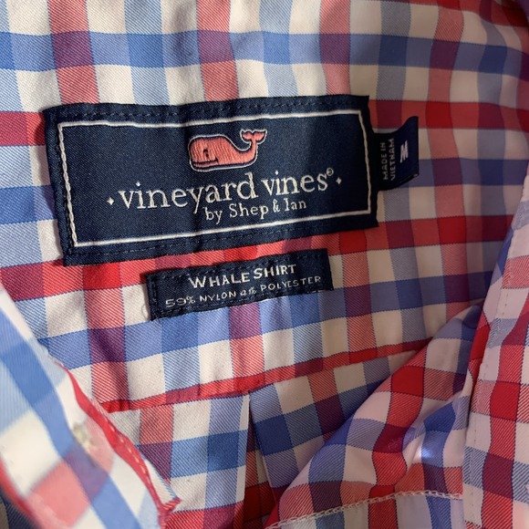 Vineyard Vines Classic Fit Tucker Shirt Medium Men's Plaid Check Button Down - Picture 5 of 7